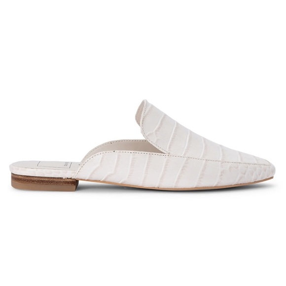 Dolce Vita Shoes - White Leather Dolce Vita Mules